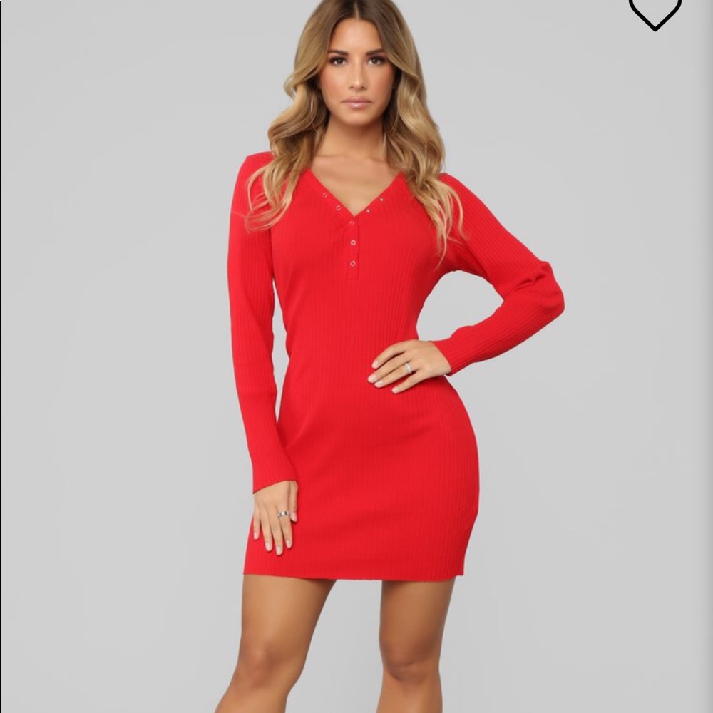 Fashion Nova Red Mini Dress